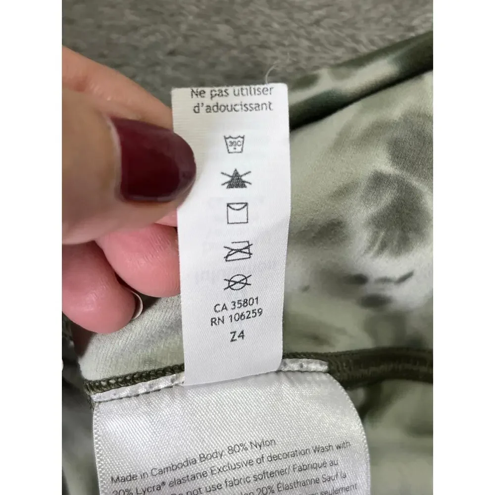 Lululemon Align High-Rise Leggings Olive Green Diamond Dye Tie Dye Yoga Leggings